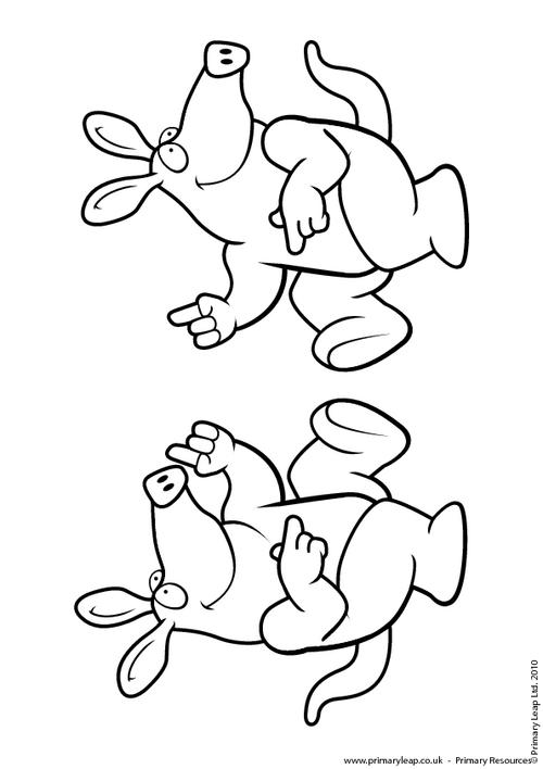 Aardvark colouring page 2