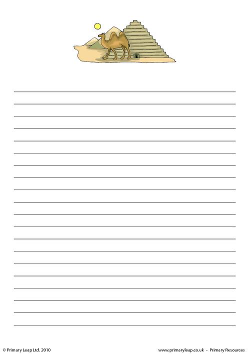 Bactrian camel writing paper