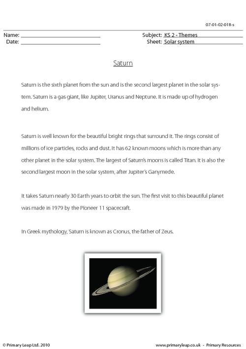 Saturn comprehension
