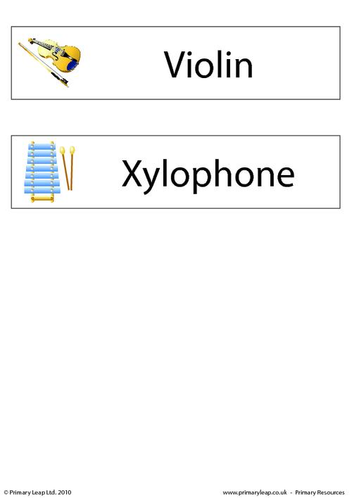 Instrument vocabulary card 4