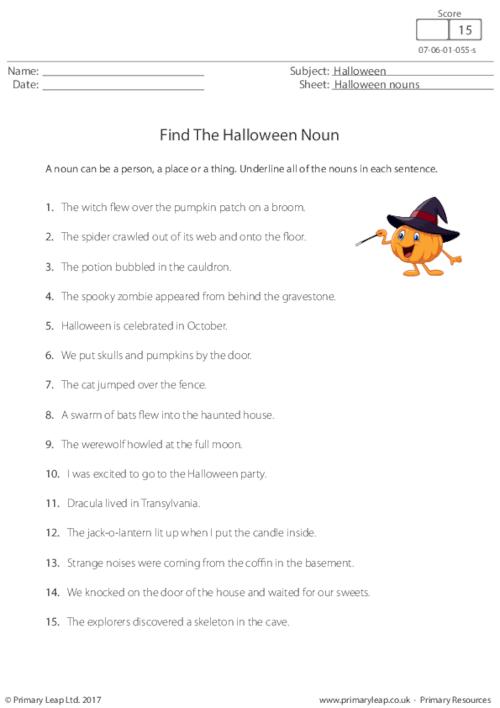 Find the Halloween Noun