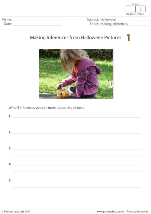Making Inferences from Halloween Pictures 1