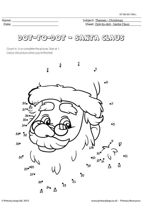 Dot-to-dot - Santa Claus