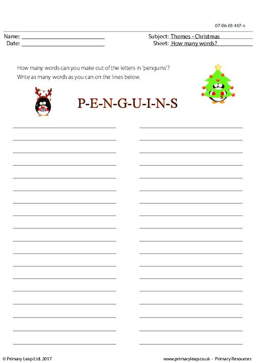 Penguins - How Many Words?