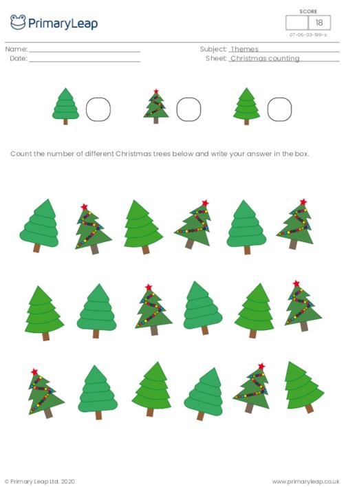 Christmas counting - How many Christmas trees?
