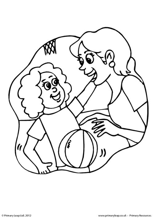 Mother's Day - colouring page 2