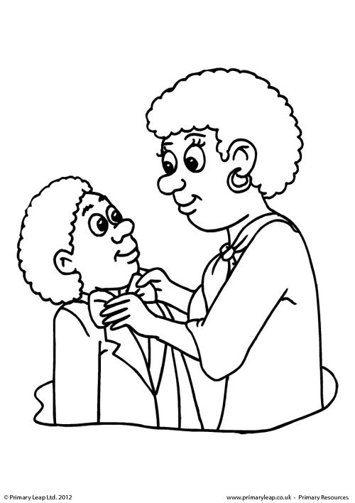 Mother's Day - colouring page 9