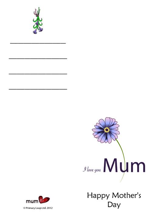 Mother's Day card 1
