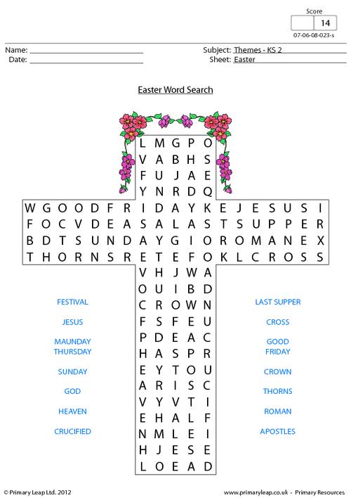 Easter - Word search