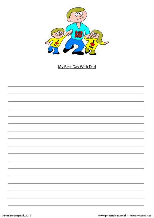 Story writing - My best day with Dad