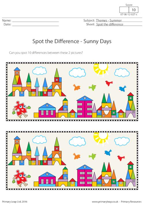 Spot the Difference - Sunny Days