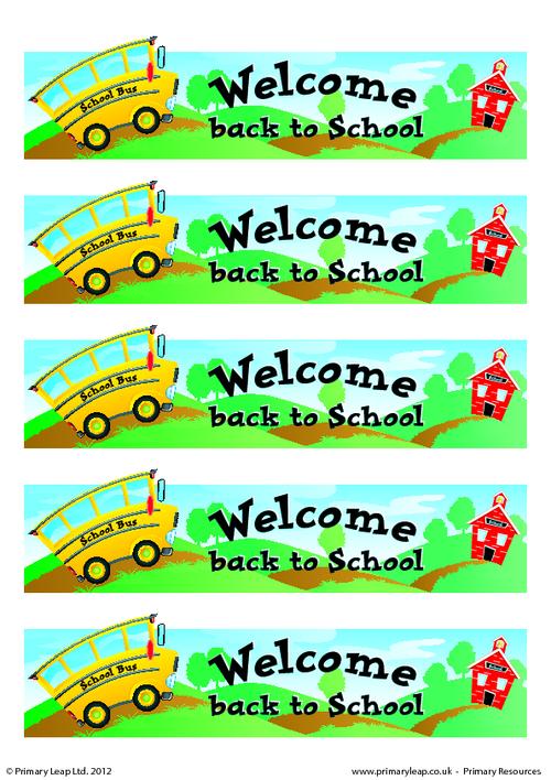 Welcome back to school tags