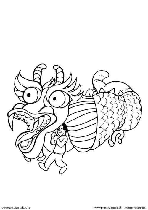 Chinese New Year - Colouring picture 1