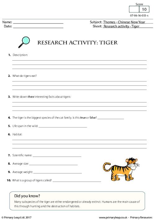 Research Activity - Tiger