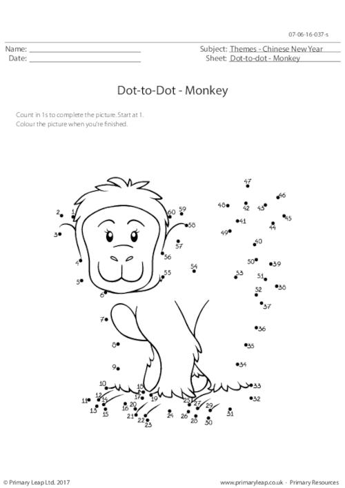 Dot-to-dot - Monkey