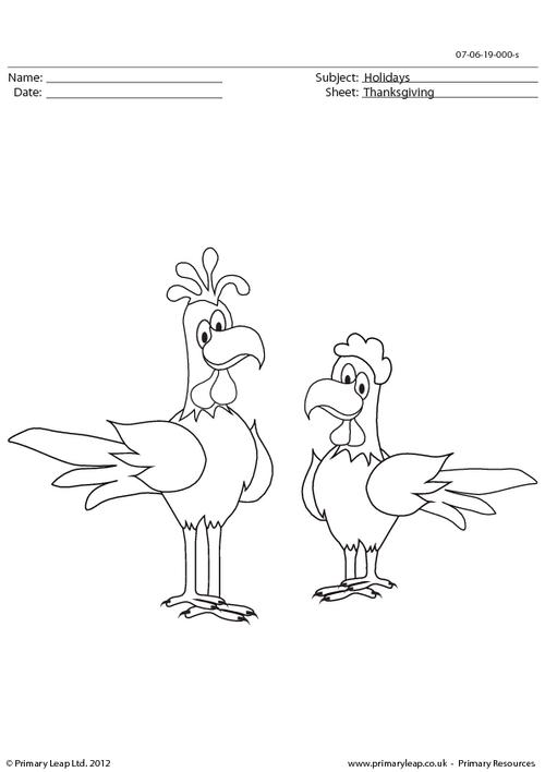 Colouring page - Thanksgiving (1)