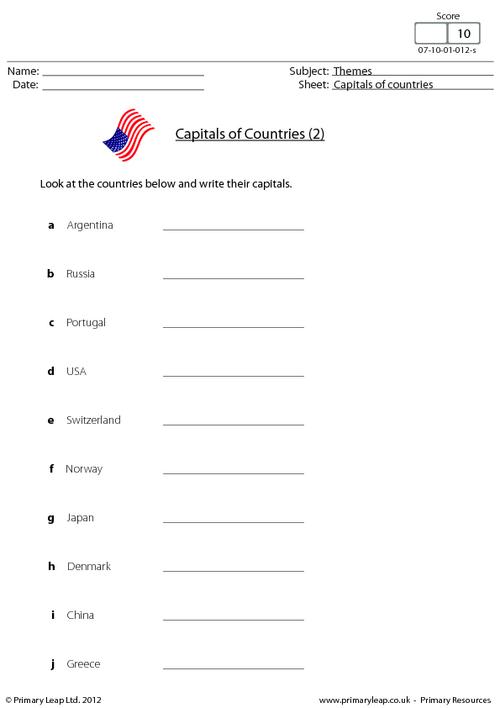 Capitals of countries (2)