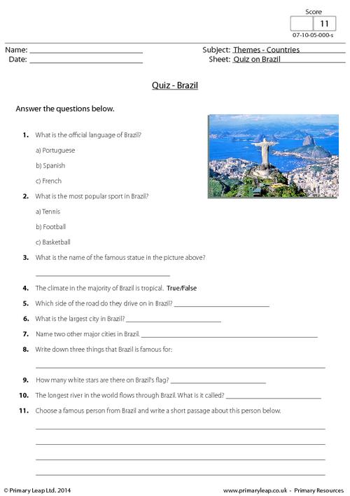Quiz on Brazil
