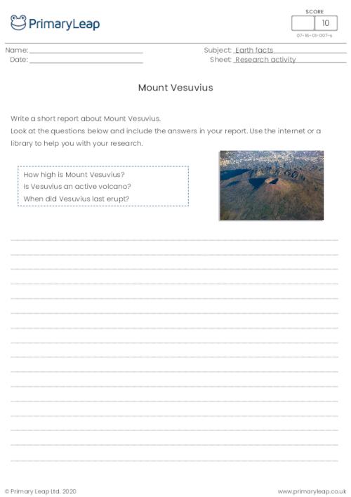 Research activity - Mount Vesuvius
