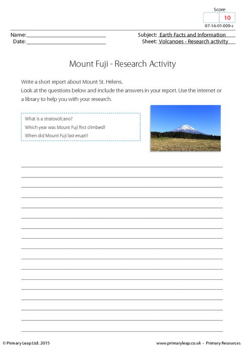 Research activity - Mount Fuji