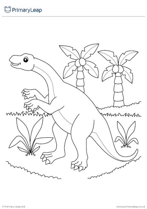 Lufengosaurus colouring page