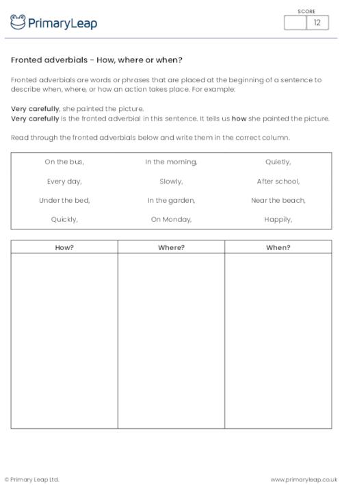 comprehension worksheets for year 4 uk