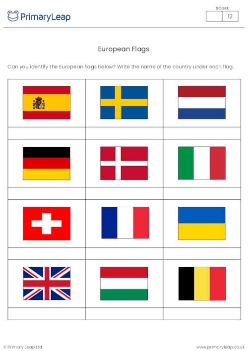 Identifying European Flags