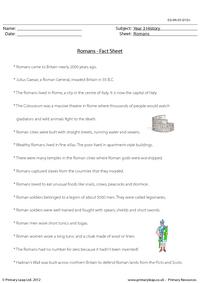 Romans - Fact sheet