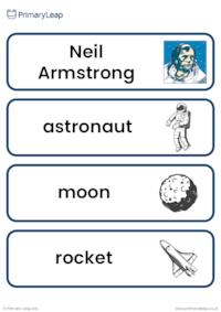 Neil Armstrong Vocabulary Cards