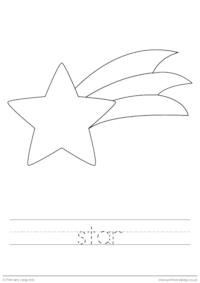 Christmas colouring page - Star