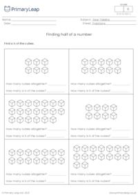 Finding half of a number (3)