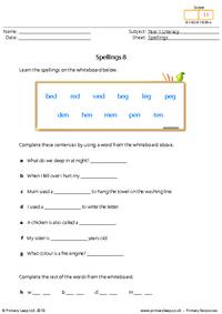 Spellings 8