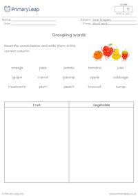 Grouping words