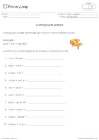 Writing compound words