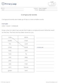 Compound words activity