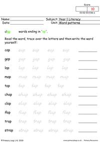 Word Patterns 6