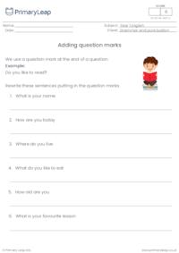 Adding question marks