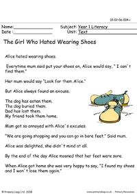The girl who hated wearing shoes