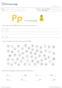 Alphabet practise - Letter P