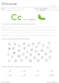Alphabet practise - Letter C