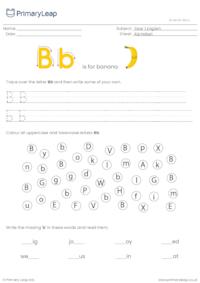 Alphabet practise - Letter B