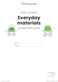 Y1 Everyday materials assessment