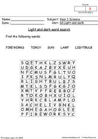 Light and dark word search