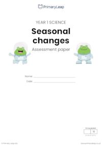 Y1 Seasonal changes assessment