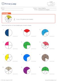 Fractions of shapes