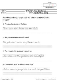 Handwriting Skills 1