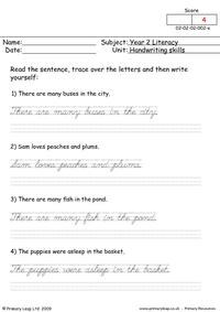 Handwriting Skills 2