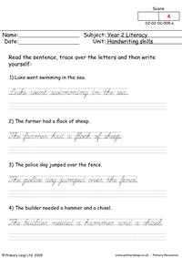Handwriting Skills 5