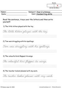 Handwriting Skills 6