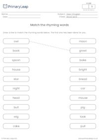 Match the rhyming words